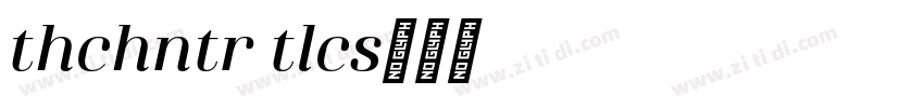 Athachantr Italics字体转换